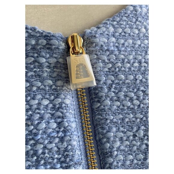 Sail to Sable NWT $298 Custom Design Tweed Blazer in Hydrangea SP1808 Women's XS - Picture 3 of 11